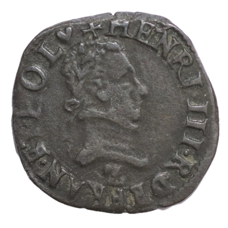 France - Henri III (1574-1589), Double Tournois du Dauphiné, 1589, Z (Grenoble)