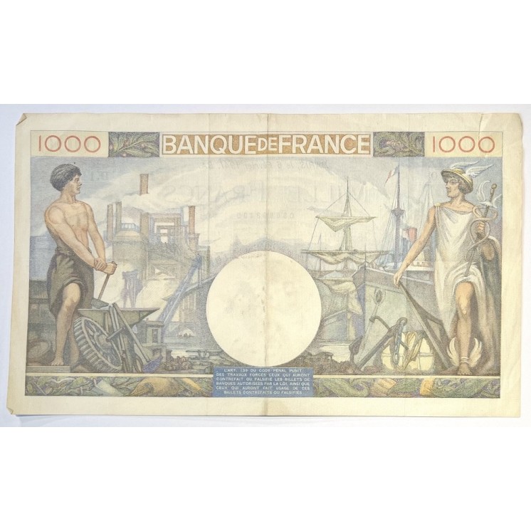 France - 1000 Francs Commerce et Industrie, 1941