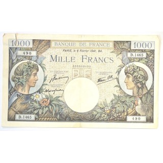 France - 1000 Francs Commerce et Industrie, 1941