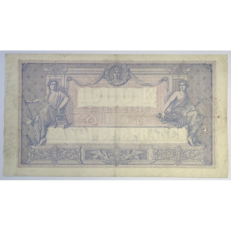 France - 1000 Francs Bleu et Rose, 6 janvier 1925