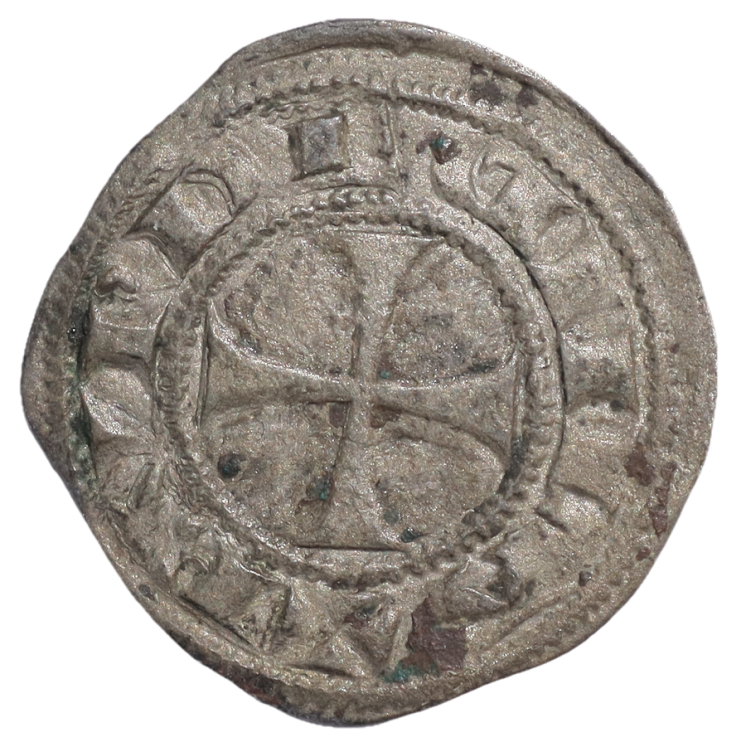 France - Duché d'Aquitaine, Bernard Guillaume (984-1010), Quatre croisettes, Bordeaux, denier