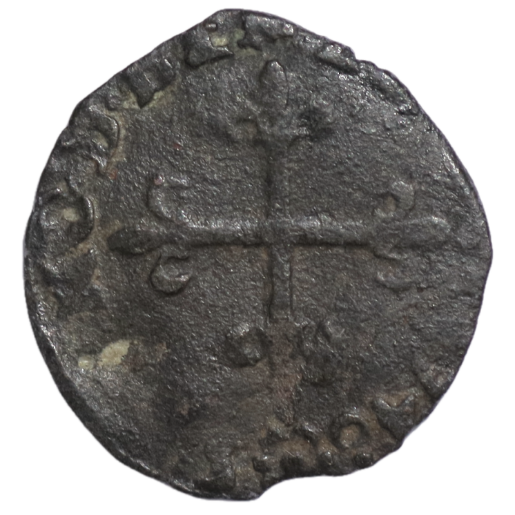 France - Charles IX (1560-1574), Liard Delphinal, Emission protestante, Montélimar