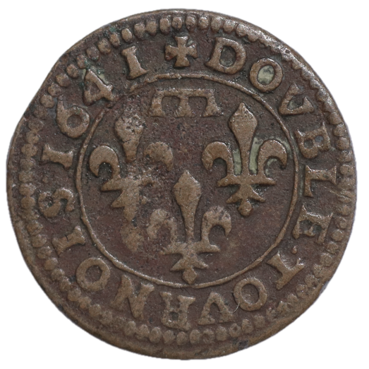 France - Principauté de Dombes, Gaston d'Orléans (1628-1657), Doubles Tournois, 1641