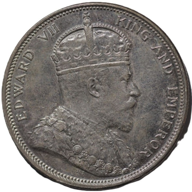 Malaisie (Britannique), Sous Edouard VII (1901-1910), Dollar 1904