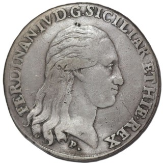 Italie - Naples et Sicile, Ferdinand IV (1759-1825), Ecu de 120 Grani, 1796