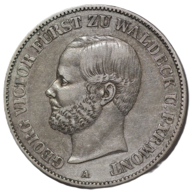 Allemagne - Valdeck & Pyrmont, Georges Victor (1852-1893), Thaler 1859