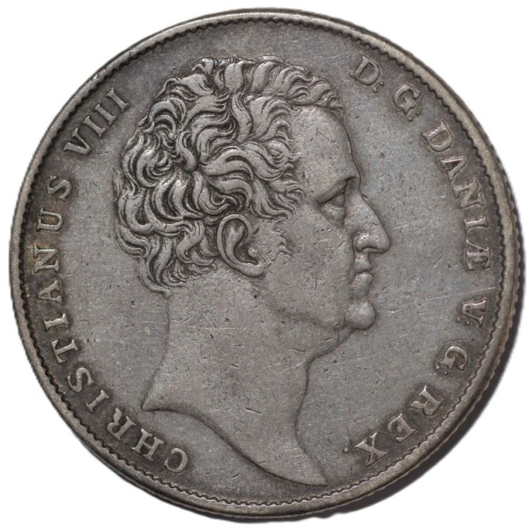 Danemark - Christian VIII (1839-1848), 1 Specie daler, 1847, FF