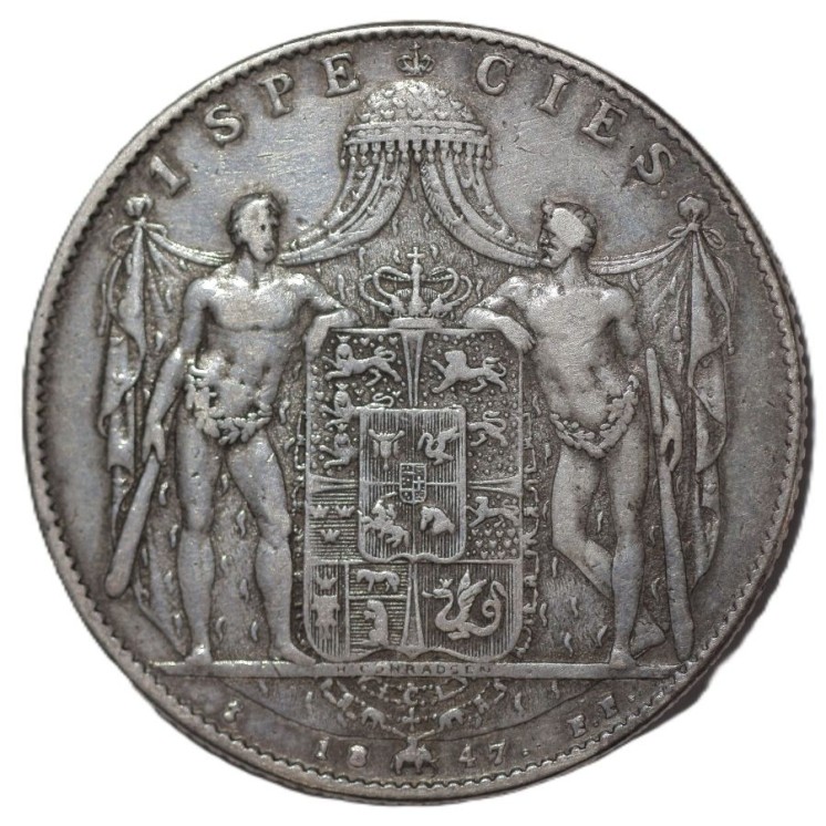 Danemark - Christian VIII (1839-1848), 1 Specie daler, 1847, FF