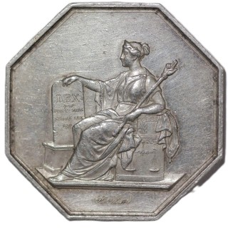 France - Médaille, Tribunal de Paris, 1849