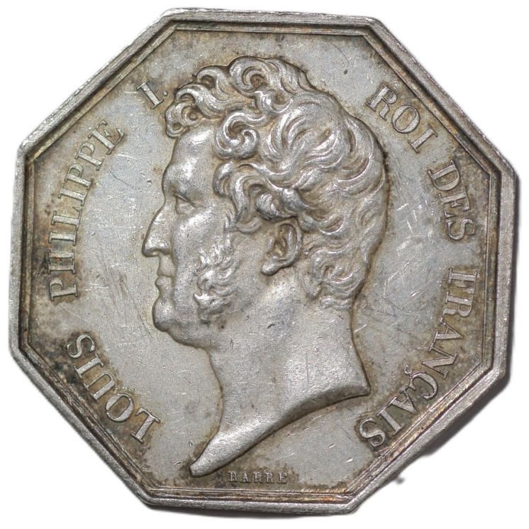 France - Jeton, 1802, Chambre de Commerce d'Amiens, Louis Philippe 1er