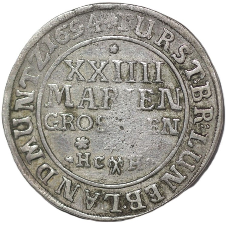 Allemagne - Brunswick XXII, Marien ou 2/3 de Thaler