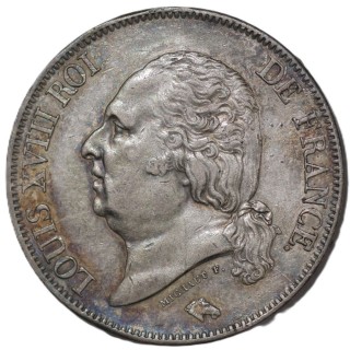 France - Louis XVIII (1815-1822), 5 Francs, 1822, A