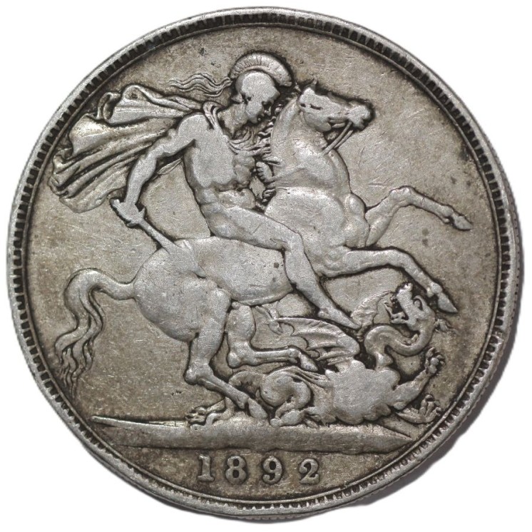 Royaume-Uni - Couronne, Reine Victoria, 1892