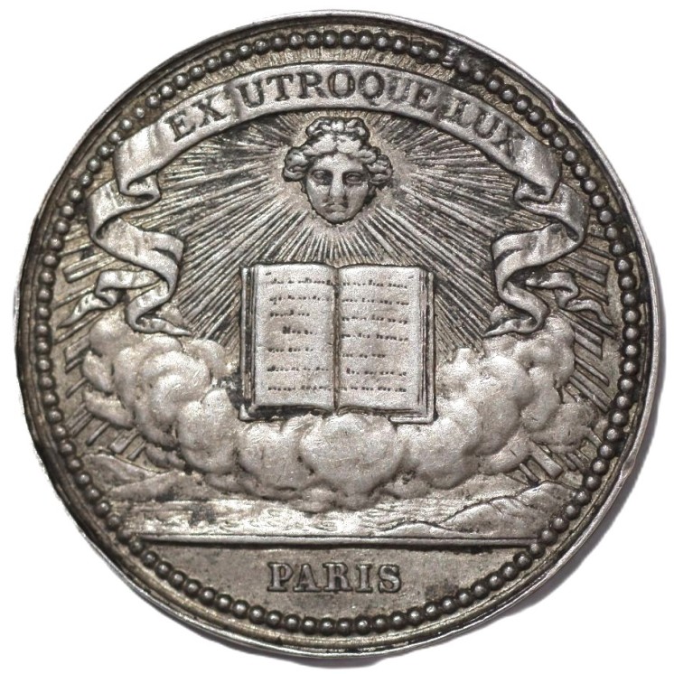 France - Jeton, cercle de la librairie, imprimerie, papeterie, Paris, 1847