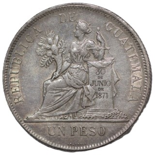 Guatemala - République, 1 Peso, 1894