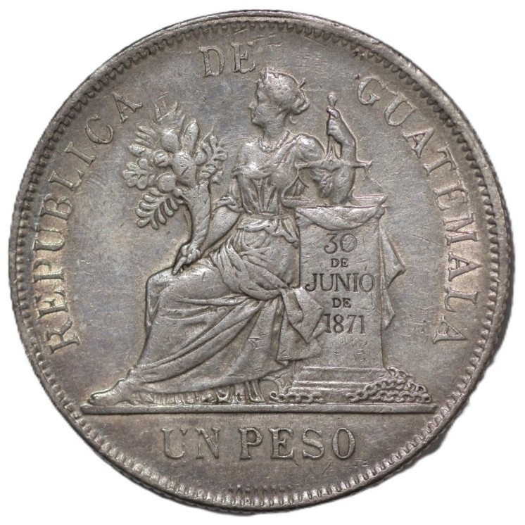 Guatemala - République, 1 Peso, 1894