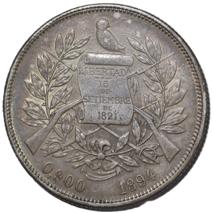 Guatemala - République, 1 Peso, 1894