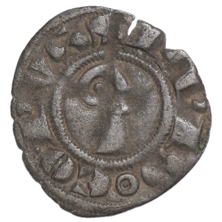 France - Languedoc, Evêché de Viviers (1177-1306), Denier à la crosse