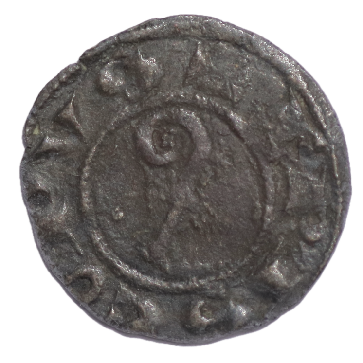 France - Languedoc, Evêché de Viviers (1177-1306), Denier à la crosse