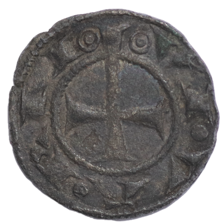France - Languedoc, Evêché de Viviers (1177-1306), Denier à la crosse