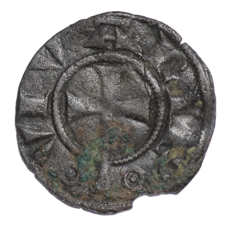 France - Languedoc, Evêché de Viviers (1177-1306), Denier à la crosse