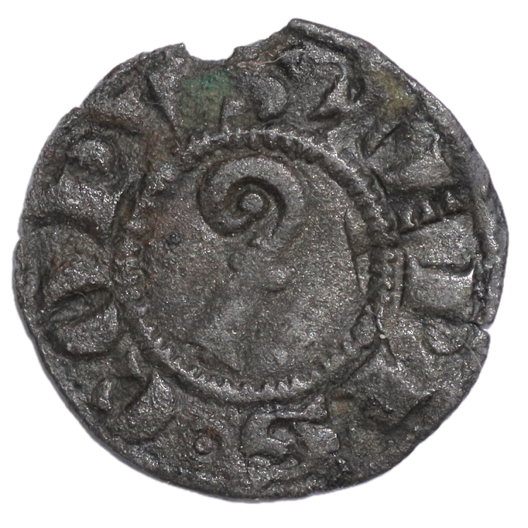 France - Languedoc, Evêché de Viviers (1177-1306), Denier à la crosse