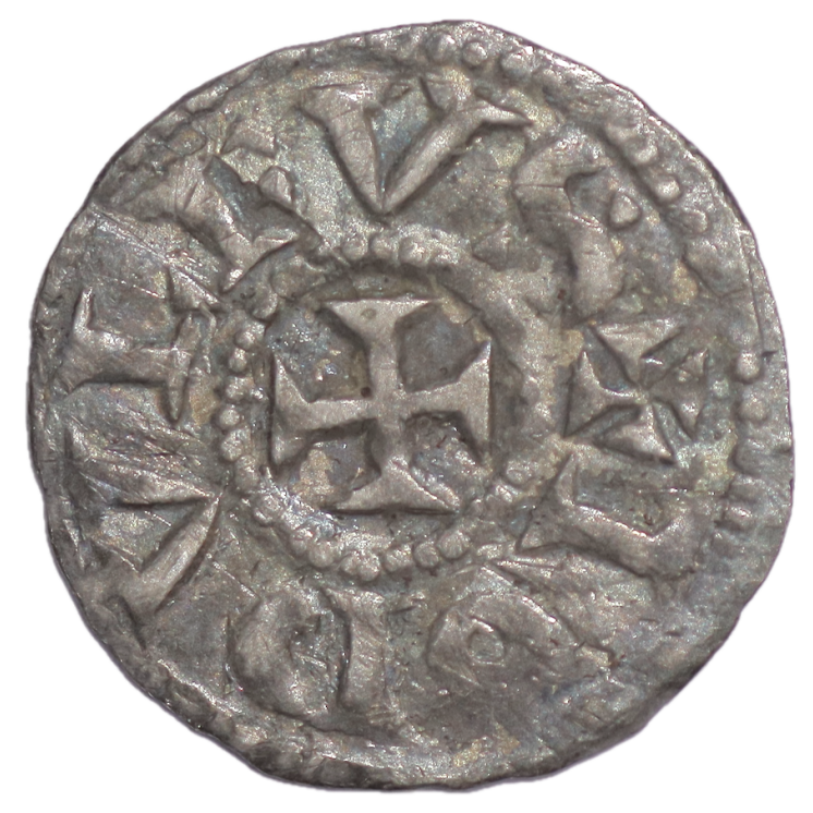 France - Lyonnais, Rodolphe III (993-1032), Denier au temple