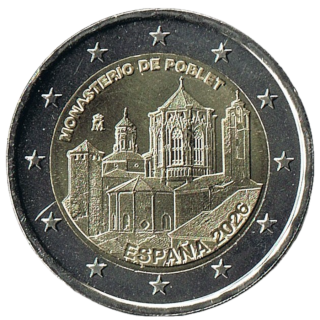 2026 - Espagne 2€ Monastère de Poblet, UNC