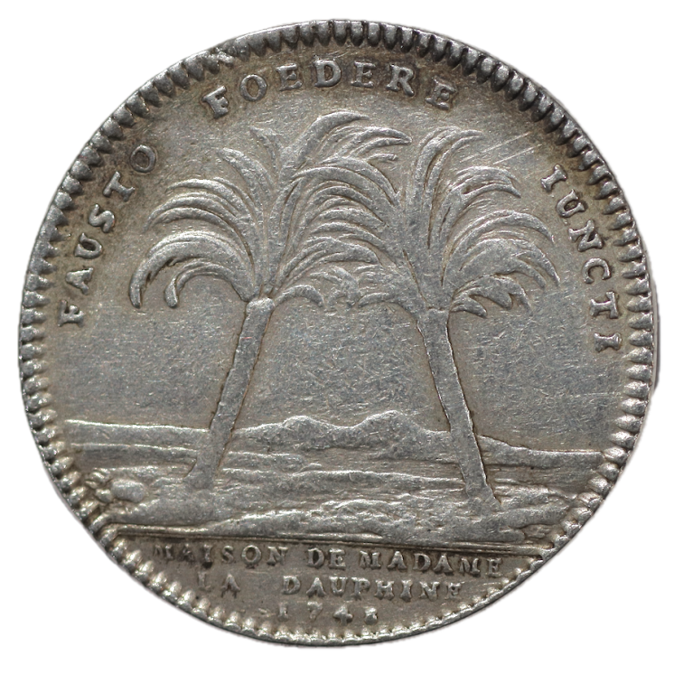 France - Jeton, 1748, Royal Maria Josepha Delphina, Maison de Madame la Dauphine