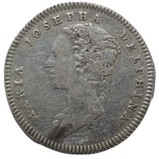 France - Jeton, 1748, Royal Maria Josephina Delphina, Maison de Madame la Dauphine