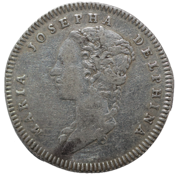 France - Jeton, 1748, Royal Maria Josephina Delphina, Maison de Madame la Dauphine