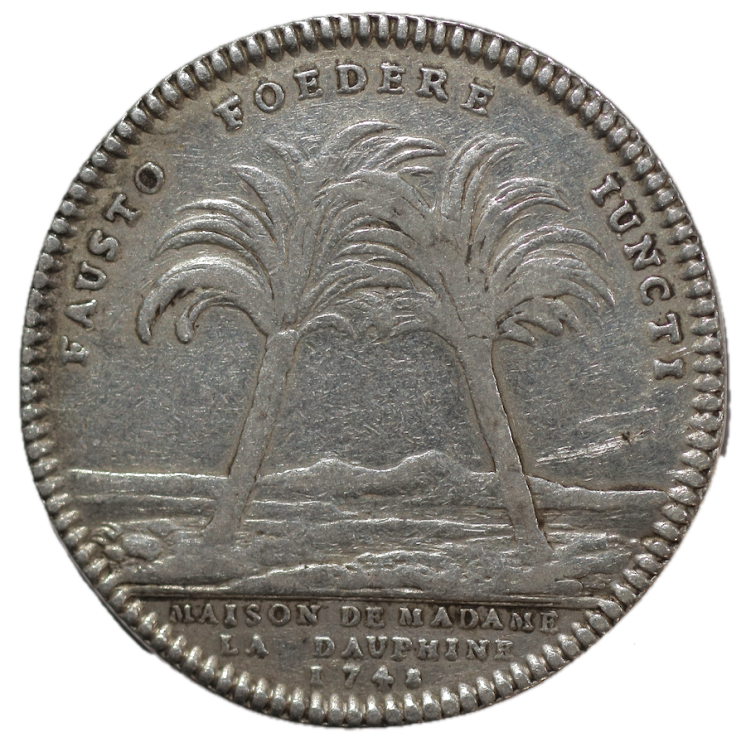 France - Jeton, 1748, Royal Maria Josephina Delphina, Maison de Madame la Dauphine
