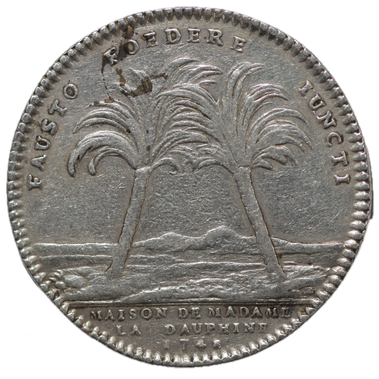France - Jeton, 1748, Royal Maria Josepha Delphina, Maison de Madame la Dauphine