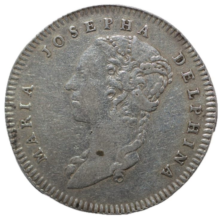 France - Jeton, 1748, Royal Maria Josepha Delphina, Maison de Madame la Dauphine