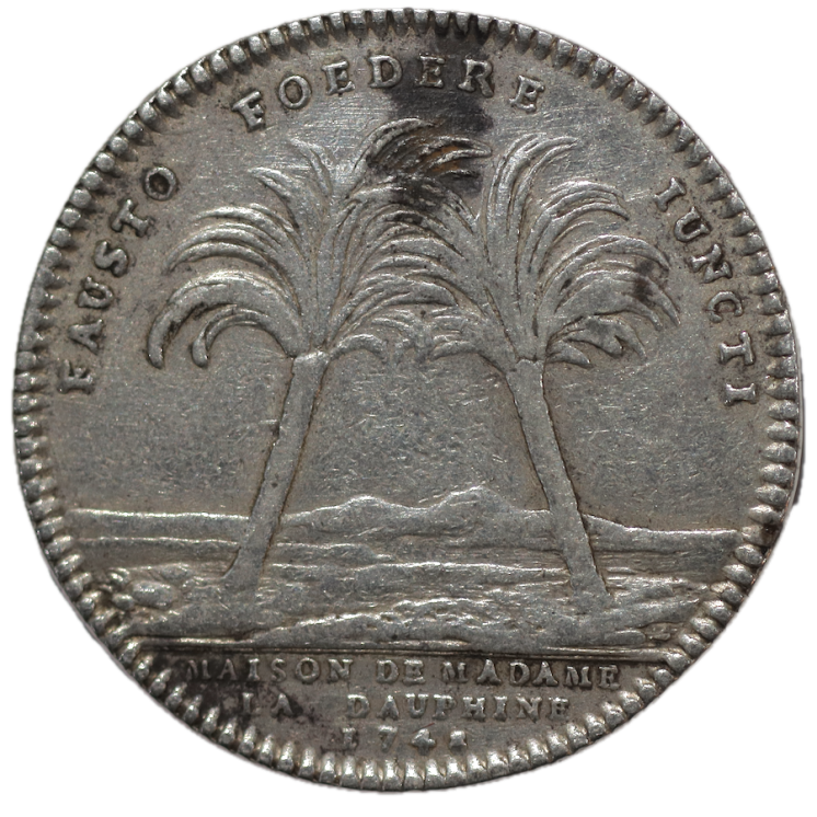 France - Jeton, 1748, Royal Maria Josepha Delphina, Maison de Madame la Dauphine