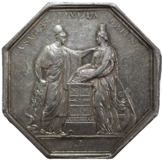 France - Jeton de la Banque de France An VIII "La Sagesse fixe ta fortune"