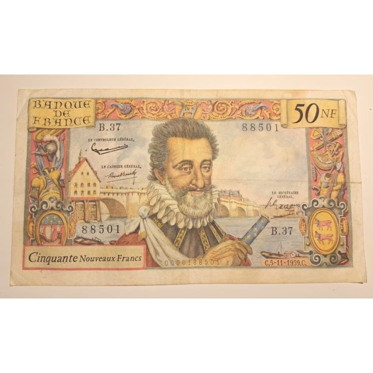Billet de 50 NF "Henri IV", C.5-11-1959.C (B37)