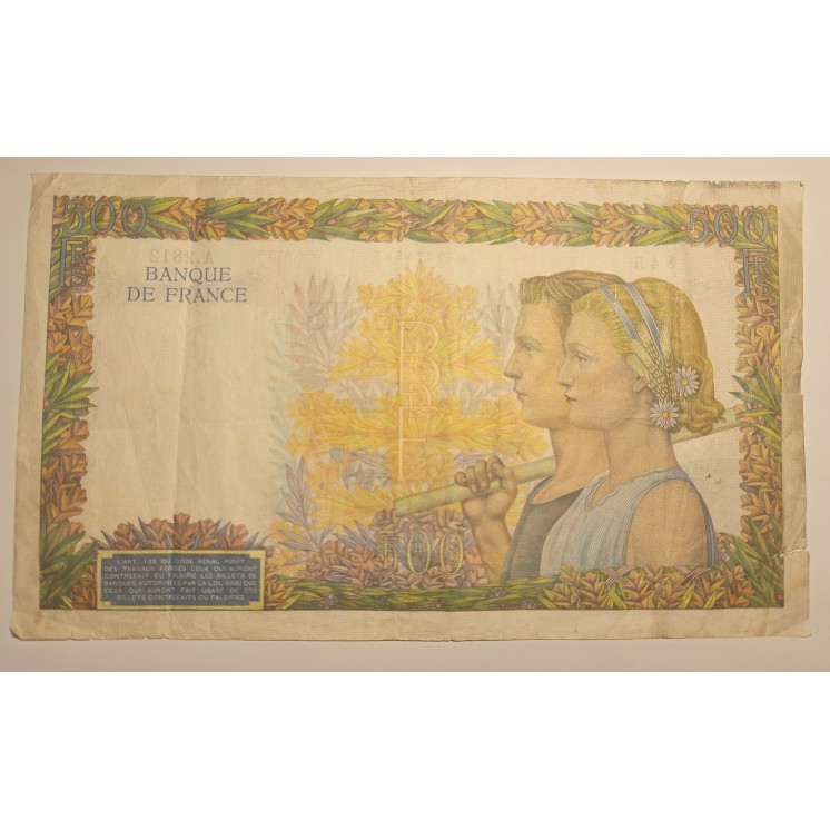 Billet de 500 Francs "La Paix", CD.8-5-1941.CD (A2812)