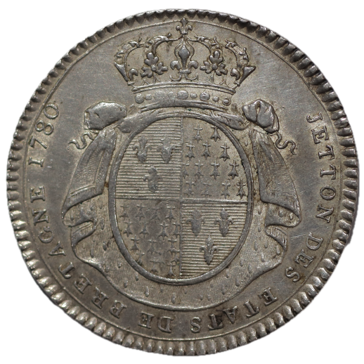 France - Jeton des Etats de Bretagne, 1780, Louis XVI