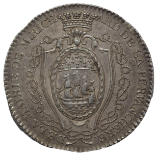 France - Jeton Mairie de Monsieur Richard de la Pervanchère (1787-1788)