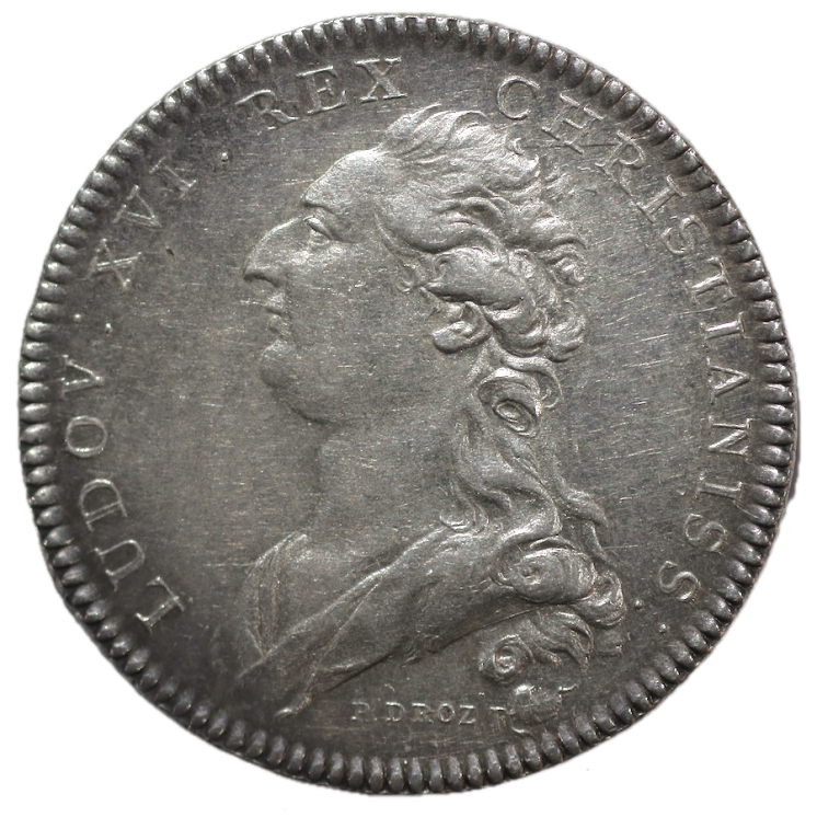 France - Jeton, Tours, Mairie de Benoist de la Grandière, 1785, Louis XVI