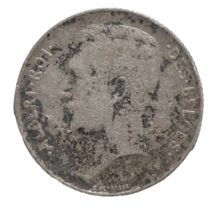 Belgique - Albert (1909-1934), 1 Franc, 1912