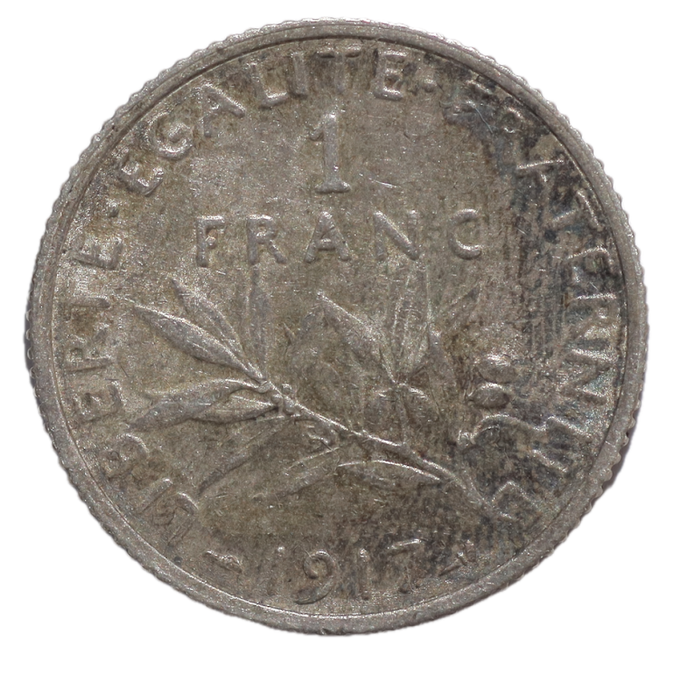 France - IIIe République (1870-1940), 1 Franc, 1917