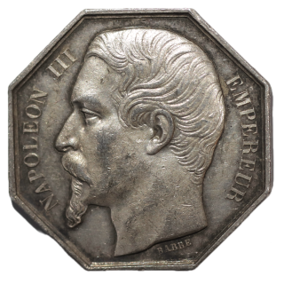 France - Jeton, Napoléon III, Compagnie des Notaires de Paris