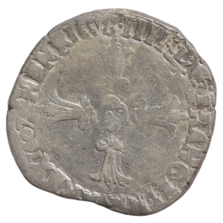 France - Henri IV (1589-1610), 1/4 d'Ecu 1607, F (Angers)