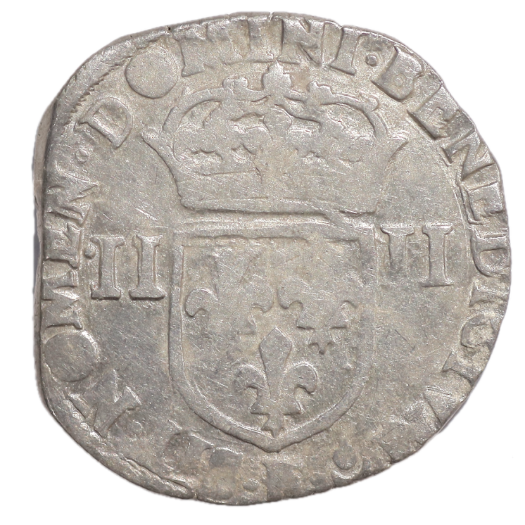 France - Henri IV (1589-1610), 1/4 d'Ecu 1607, F (Angers)