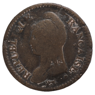 France - République, 1 décime de l'an 8, A (Paris)