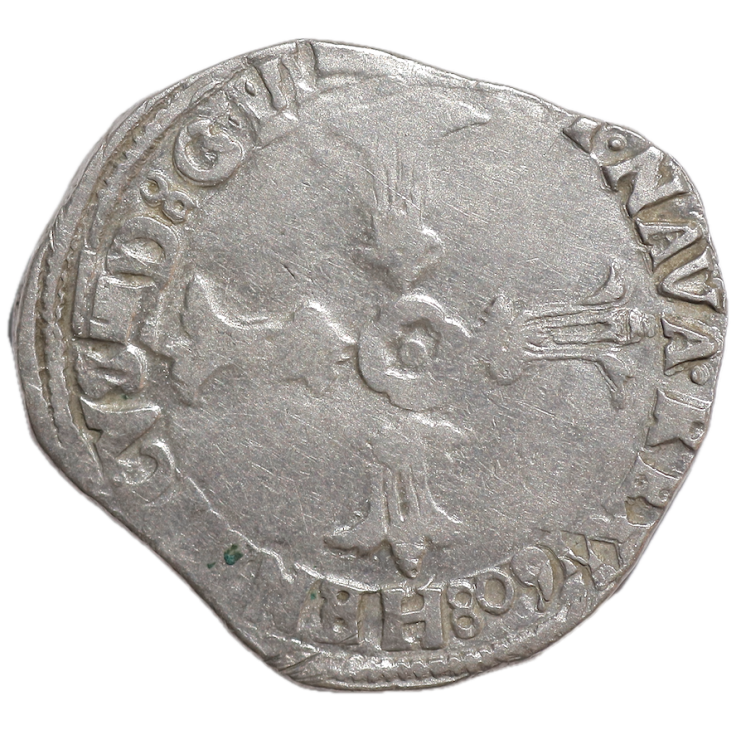 France - Henri IV (1589-1610), 1/4 d'Ecu, 1608 (Bordeaux)