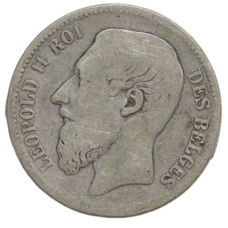 Belgique - Leopold II (1865-1909), 2 Francs, 1867