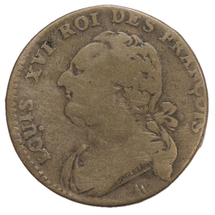 France - Louis XVI (1774-1793), 12 deniers, 1791, AA (Metz)